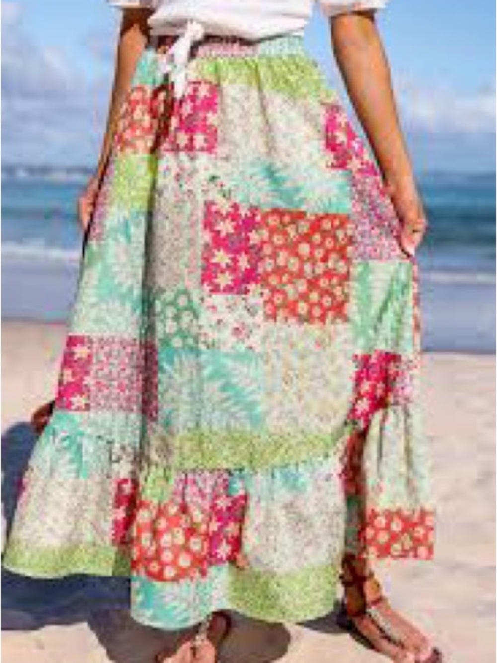 Cupshe Floral Maxi Skirt - Multicolor